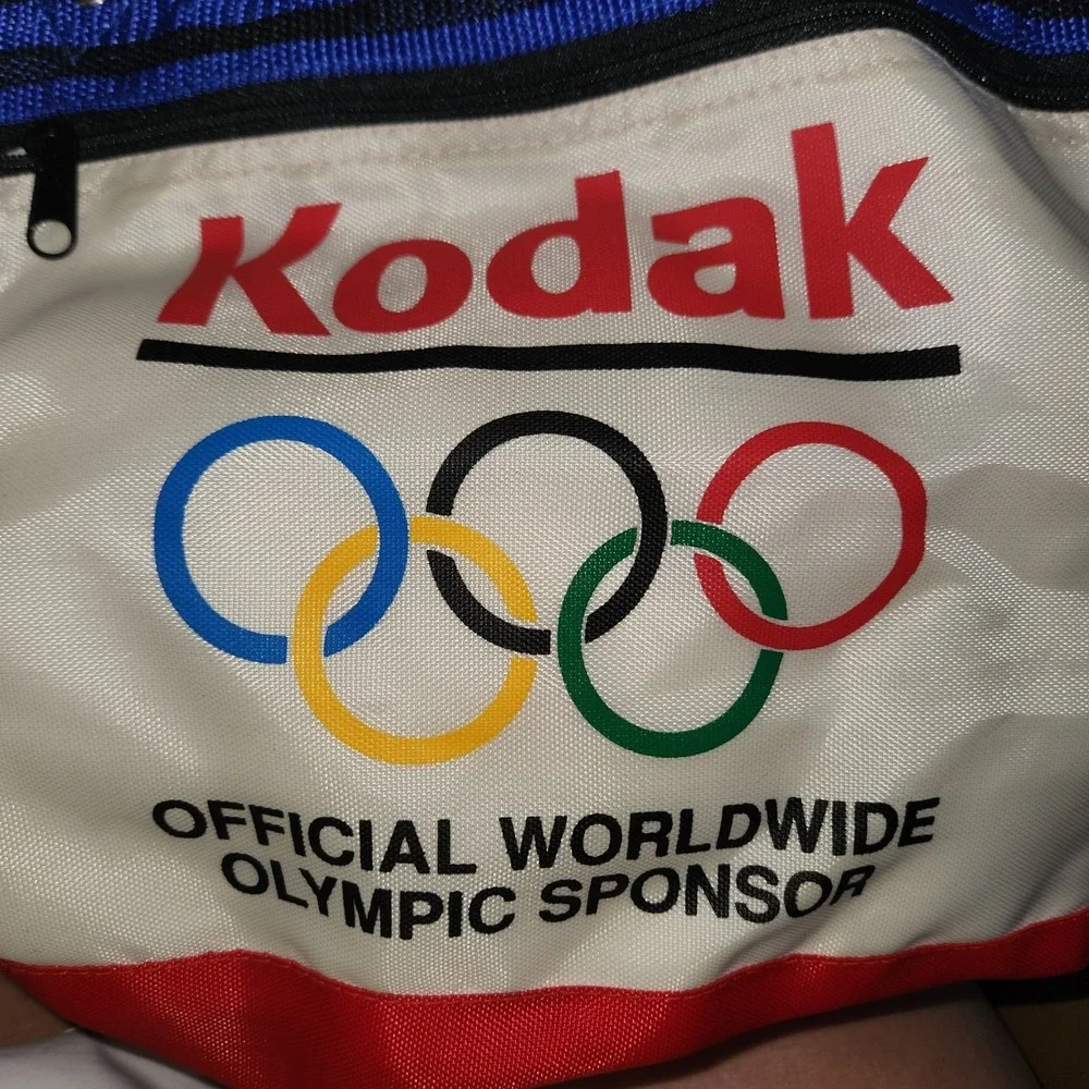 Kodak OFFICIAL 1984 WORLDWIDE‎ OLYMPIC SPONSOR Vintage Olympic Ad Merch Bag USA
